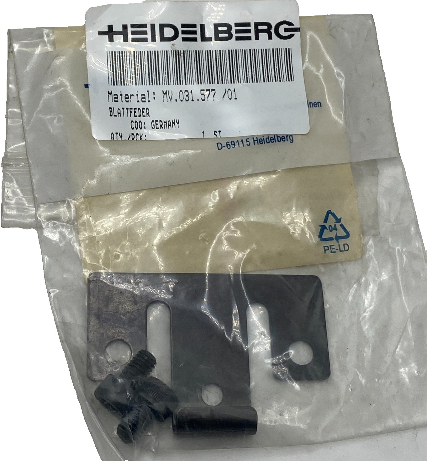HEIDELBERG MV.031.577/1 BLATTFEDER MV031577/1 NEW "FREE SHIPPING" 🎯