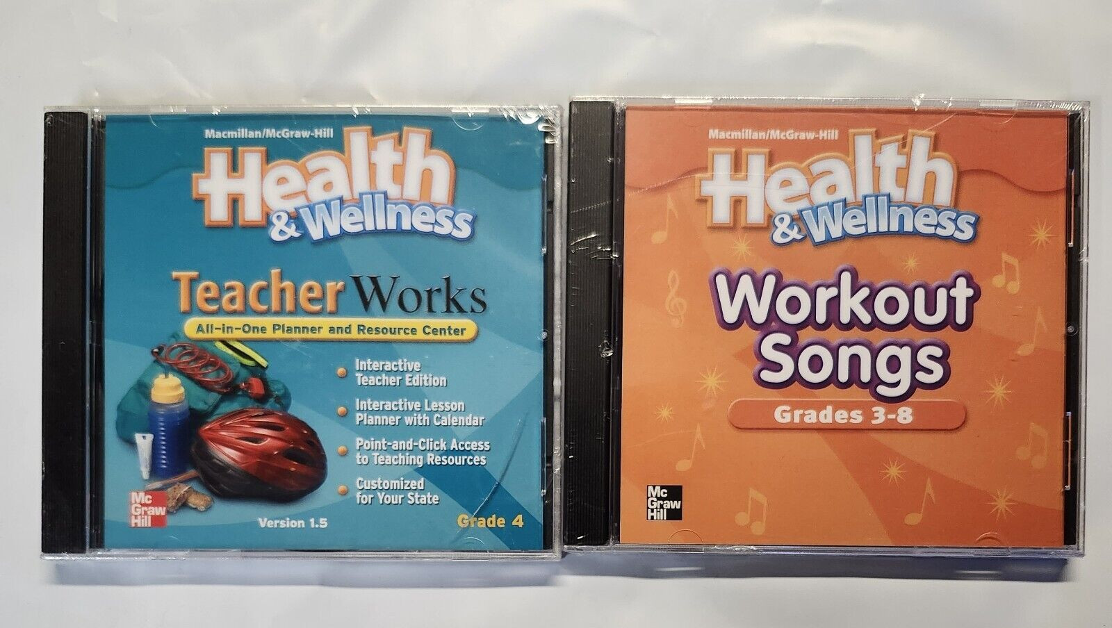 HEALTH & WELLNESS Teacher Works All in One Planner CD-ROM  4th Grade Set of 2