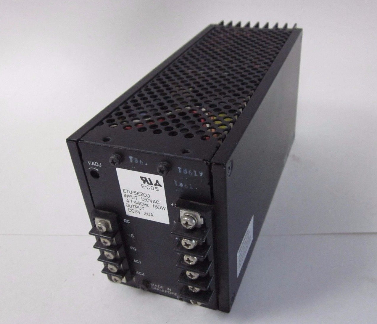 Matsushita ETU-5E200 Power Supply, Input: 120VAC, 47-440HZ, 150W, Out: DC,5V,20A