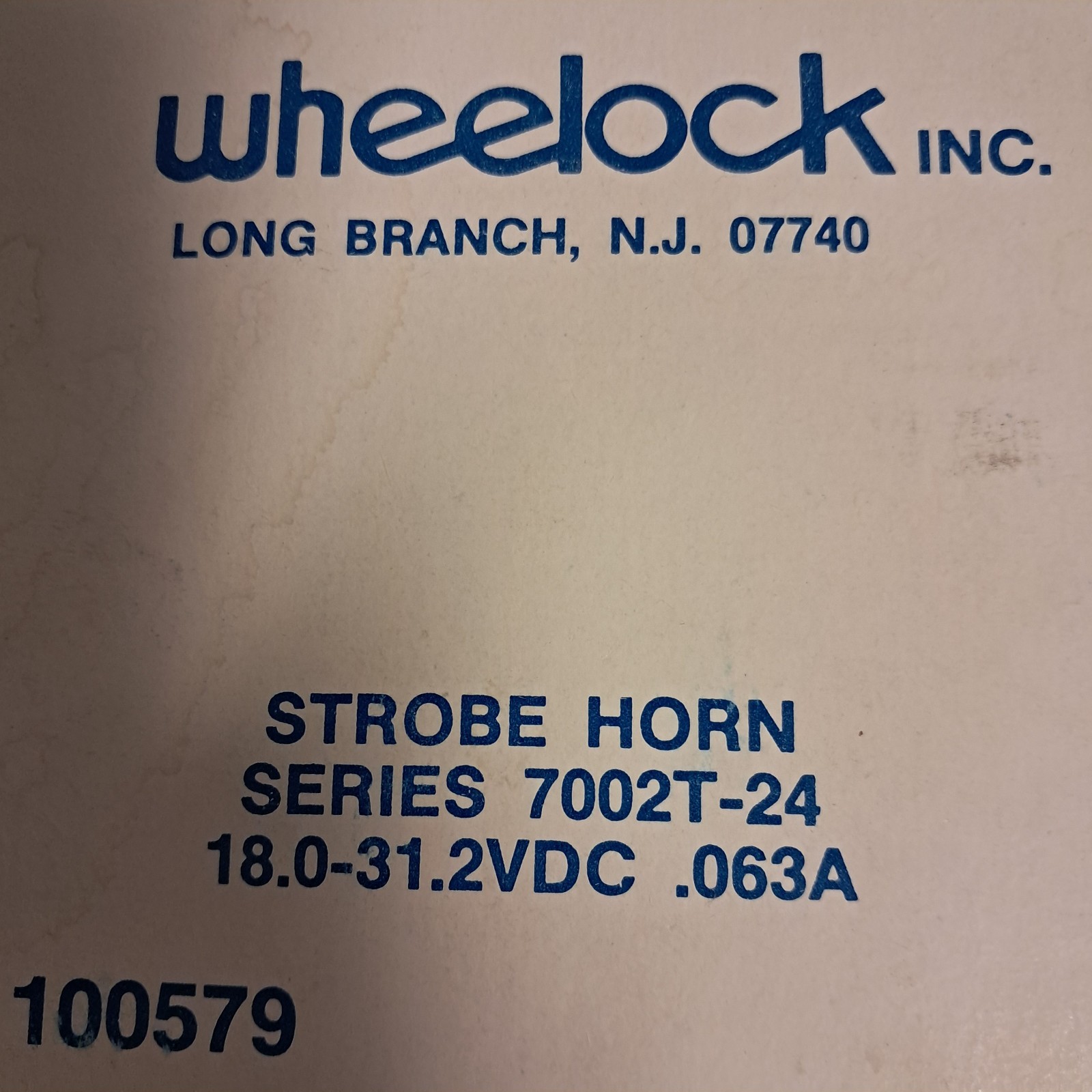 Wheelock 7002t-24