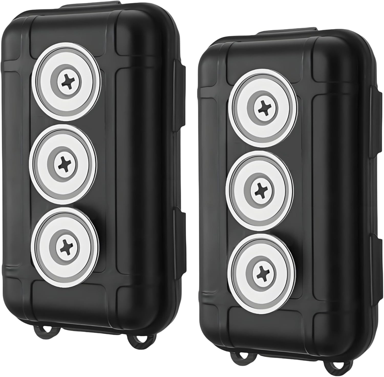 2 Pcs Magnetic Key Holders under Car Hide Key Magnetic Box for Storage Key Indoo