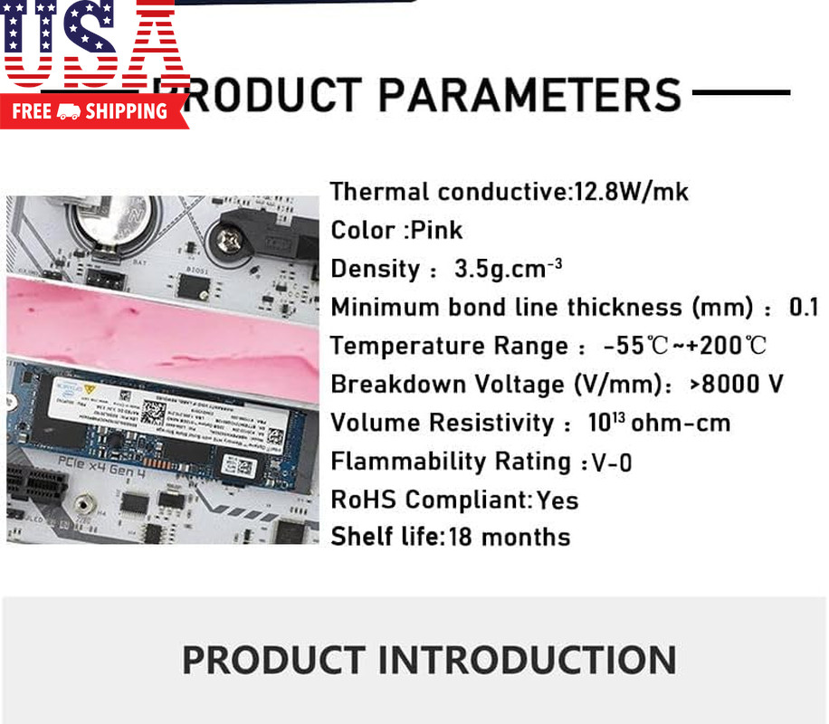 UTP-6 12.8W/Mk Thermal Putty for VGA GPU IC Processor Rapid Cooling Thermal Pad