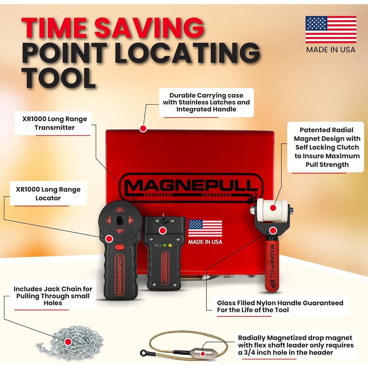 Magnepull XP1000-MC-XR-1 Magnetic Wire Puller