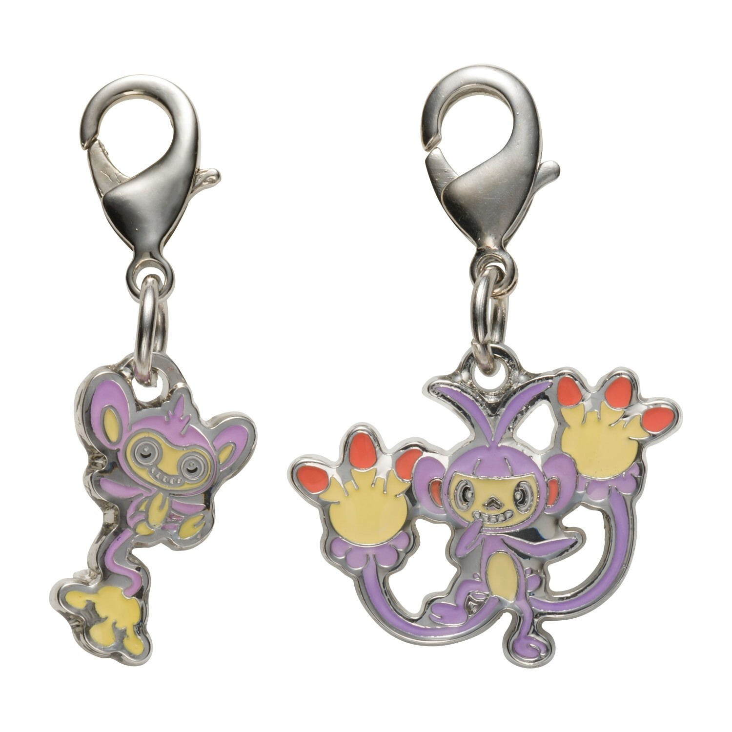 Pokemon Center National Zukan Metal Charm 190 424 Aipom Ambipom Johto Sinnoh