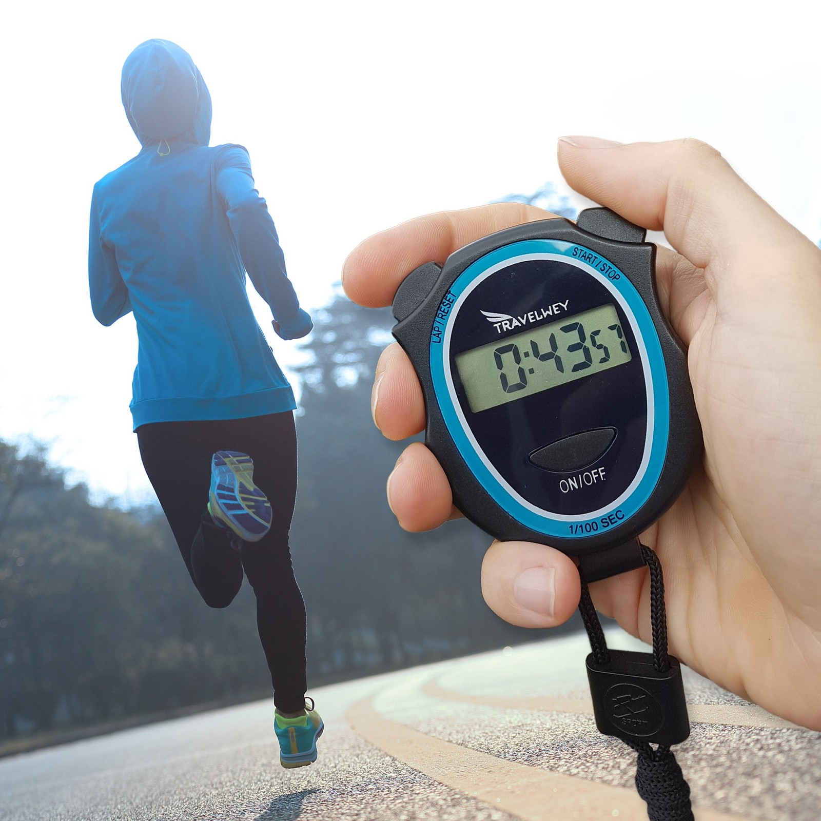 Digital Stopwatch - No Bells, No Whistles, Simple Basic Operation, Silent, Clear