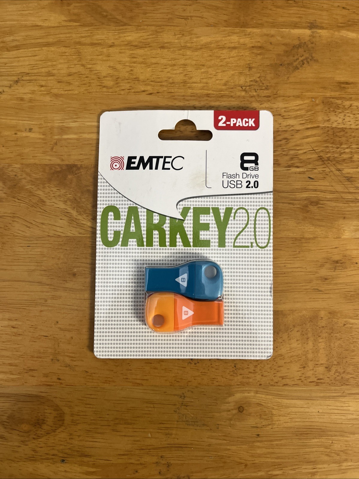 2-Pack Emtec Wallpaper 8 GB Flash Drive USB 2.0 Brand New in Package
