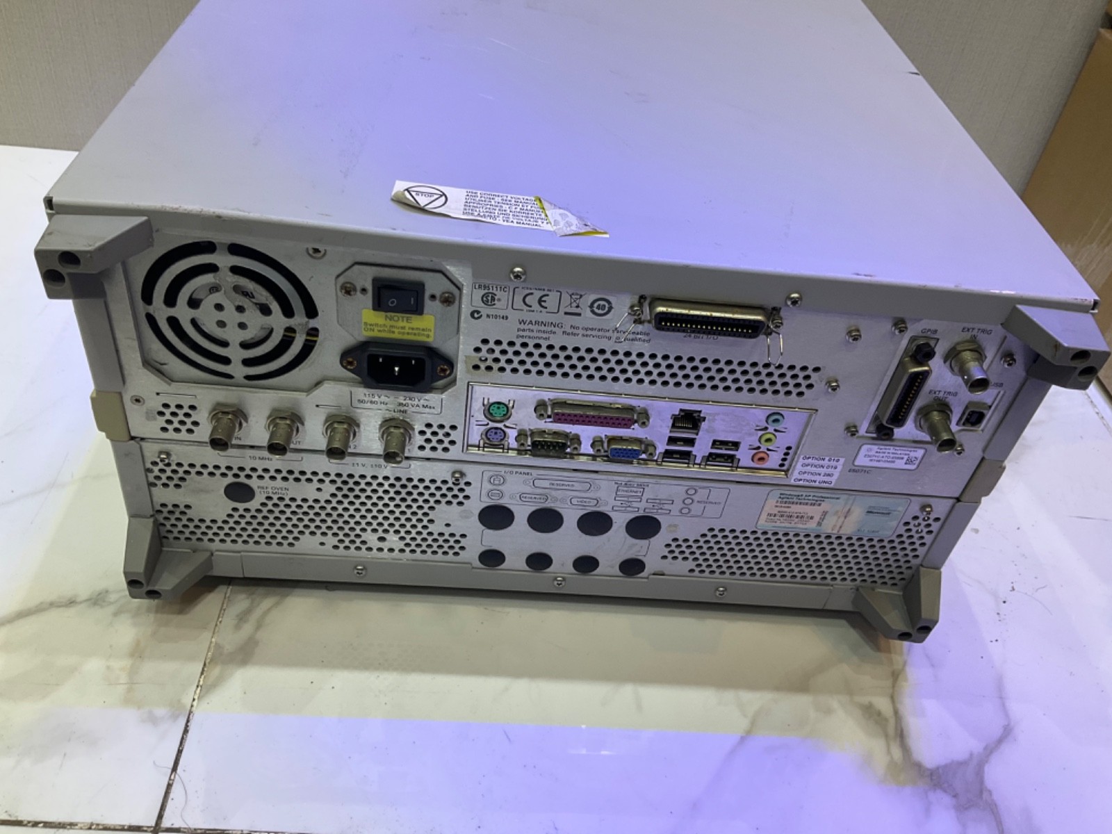 AGILENT TECHNOLOGIES E5071C NETWORK ANALYZER 9KHz-8.5GHz E5071C-ATO-65898