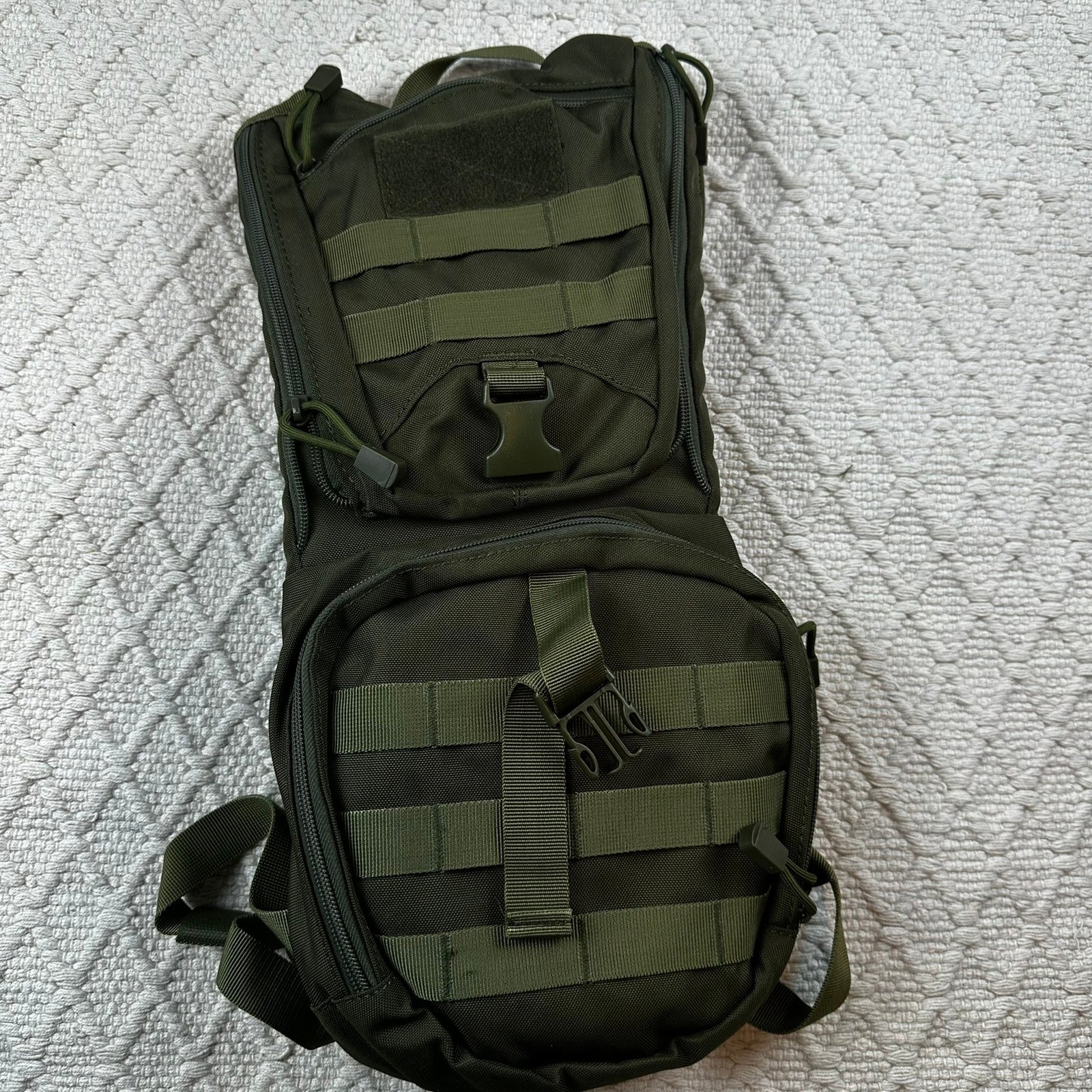 Tactical Molle Hydration Pack Backpack 3L Water Bladder Hiking Olive Green