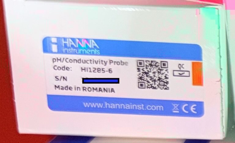 3-in-1 pre-amplified multiparameter probe pH, EC/TDS, and temperature  HI1285-6