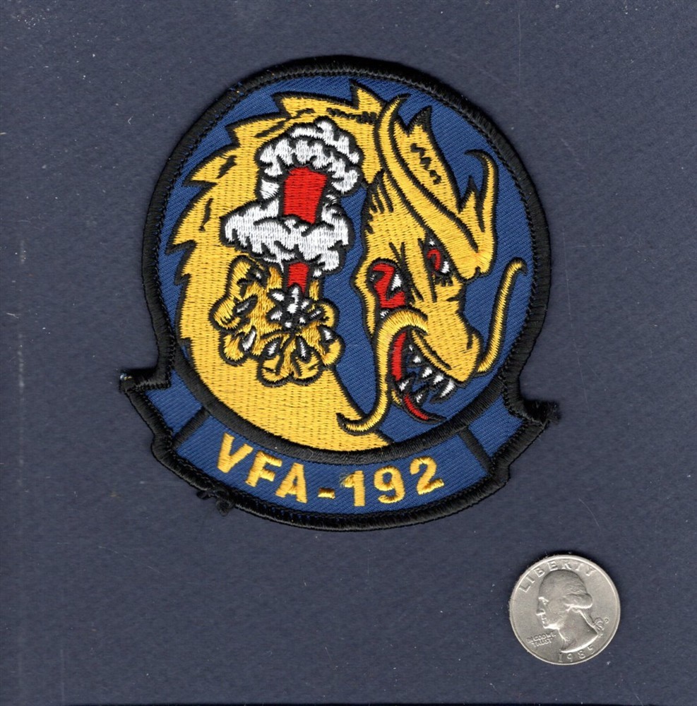 Original VFA-192 GOLDEN DRAGONS US NAVY F-18 Hornet Squadron Patch