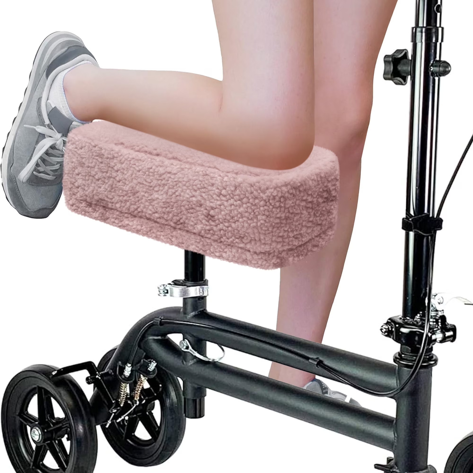 Foam Knee Scooter Cushion Pad Cover for Adults Soft Plush Comfort for Recovery