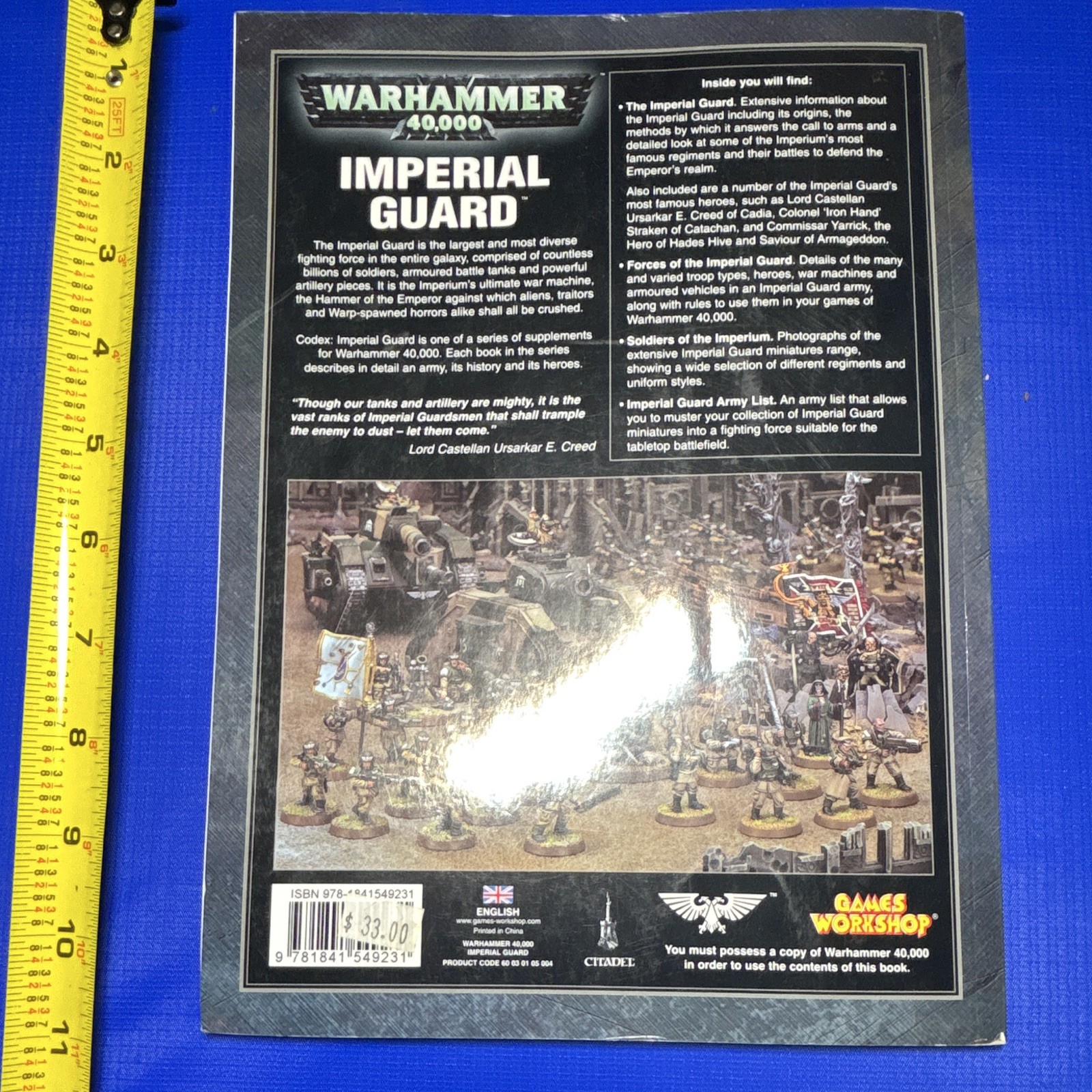 WARHAMMER 40k CODEX IMPERIAL GUARD 5th edition 2009 Games Workshop Rulebook