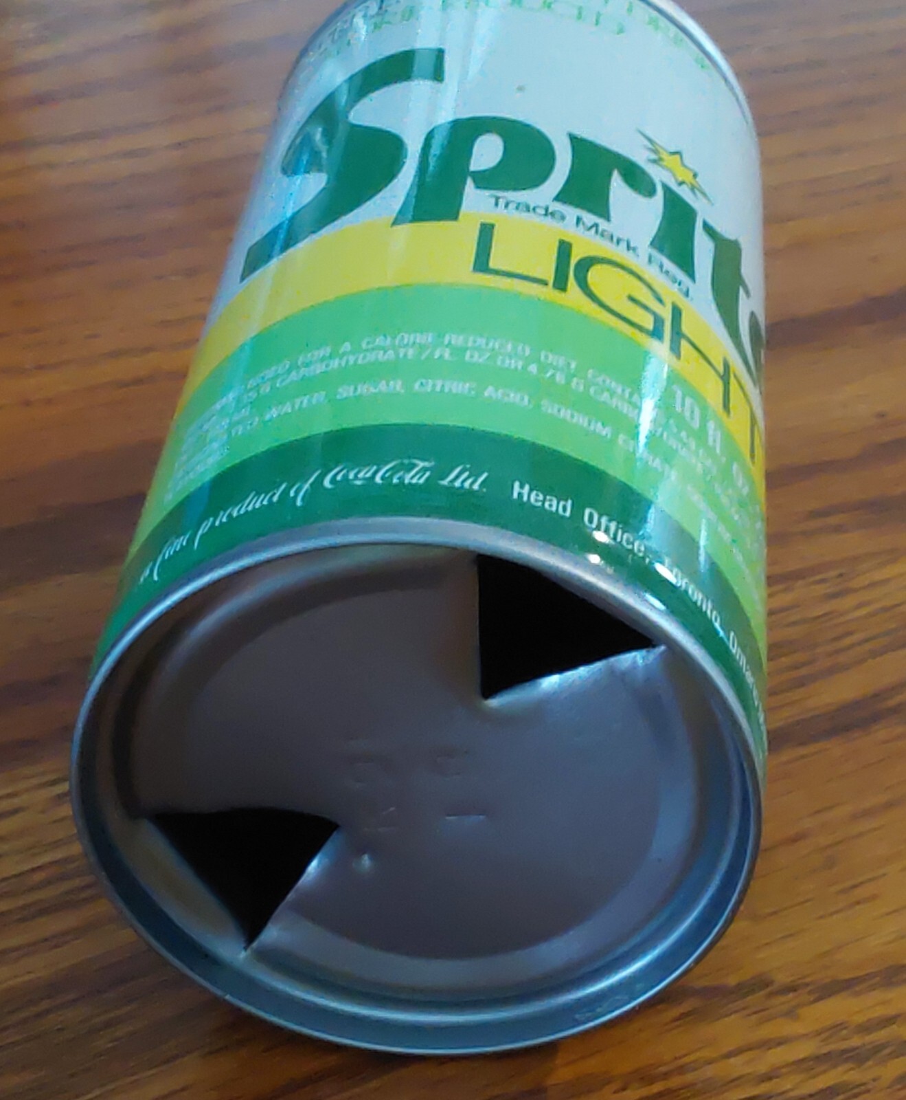 SPRITE LIGHT VINTAGE SODA CAN 10 OZ. EMPTY