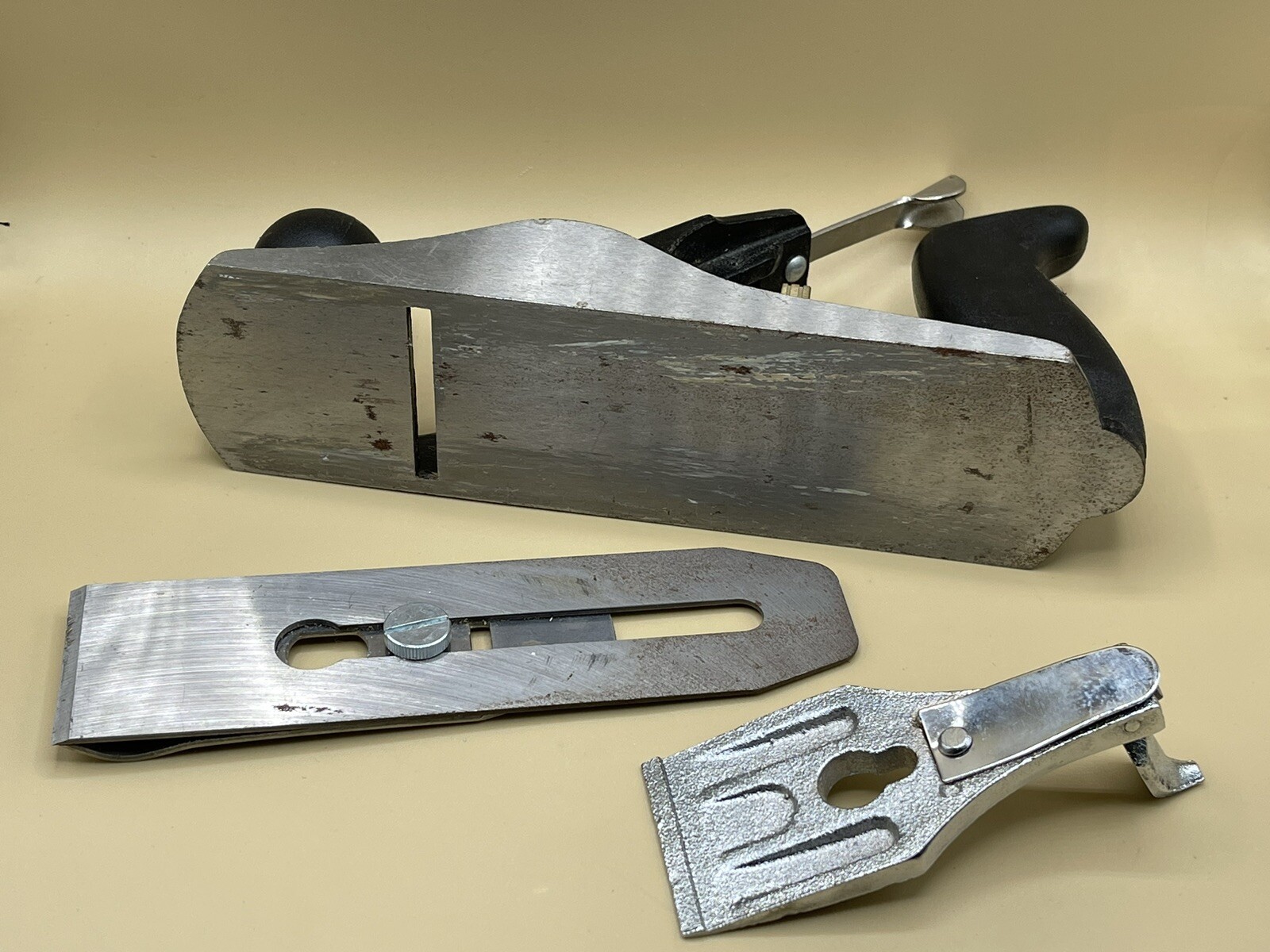 Mastercraft No.4 Smooth Plane Blade Hard Plastic Handle Quick Release Adjustable