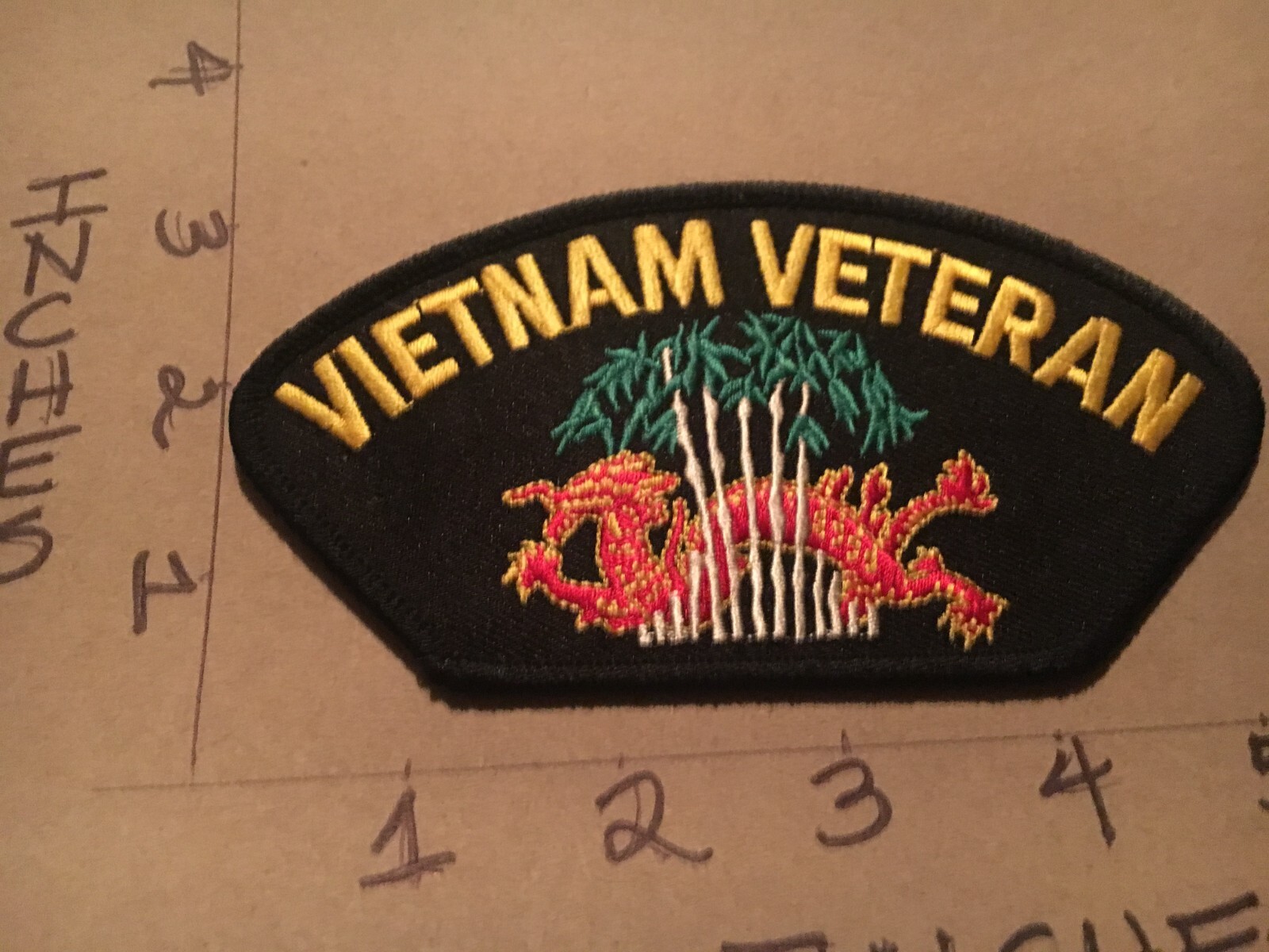 Vietnam Veteran Dragon Hat Patch 4/25/25 modern variant 2