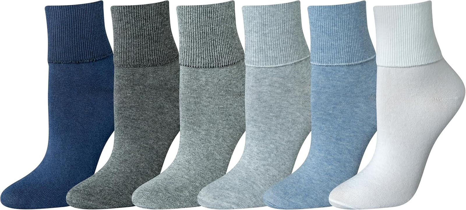 Womens Lightweight Turn Cuff Socks