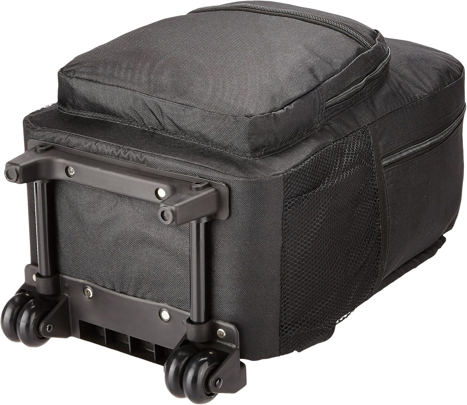 Double Handle 17" Rolling Backpack, Black
