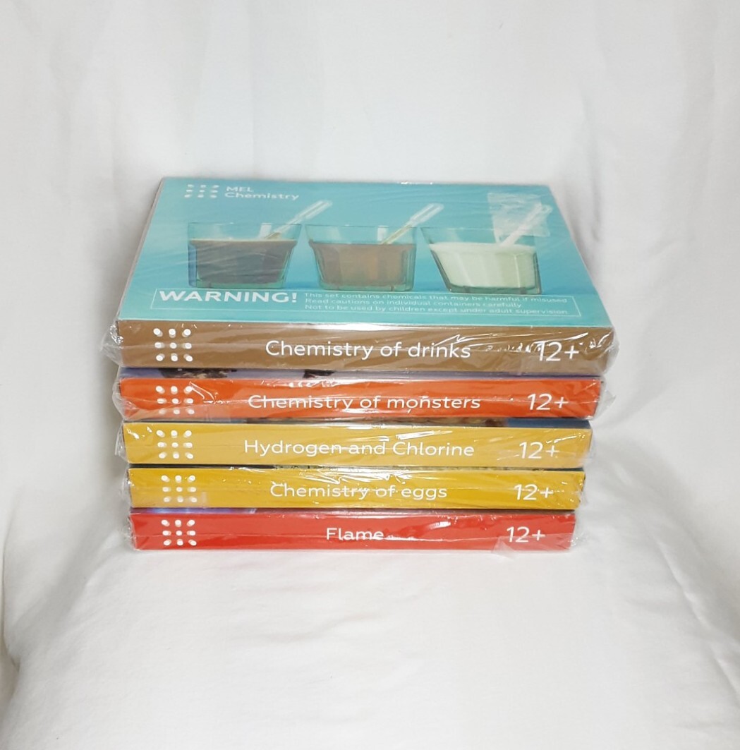 Lot of 5 MEL Science Chemistry Kits Homeschool Experiments Sealed Age 12+ NEW