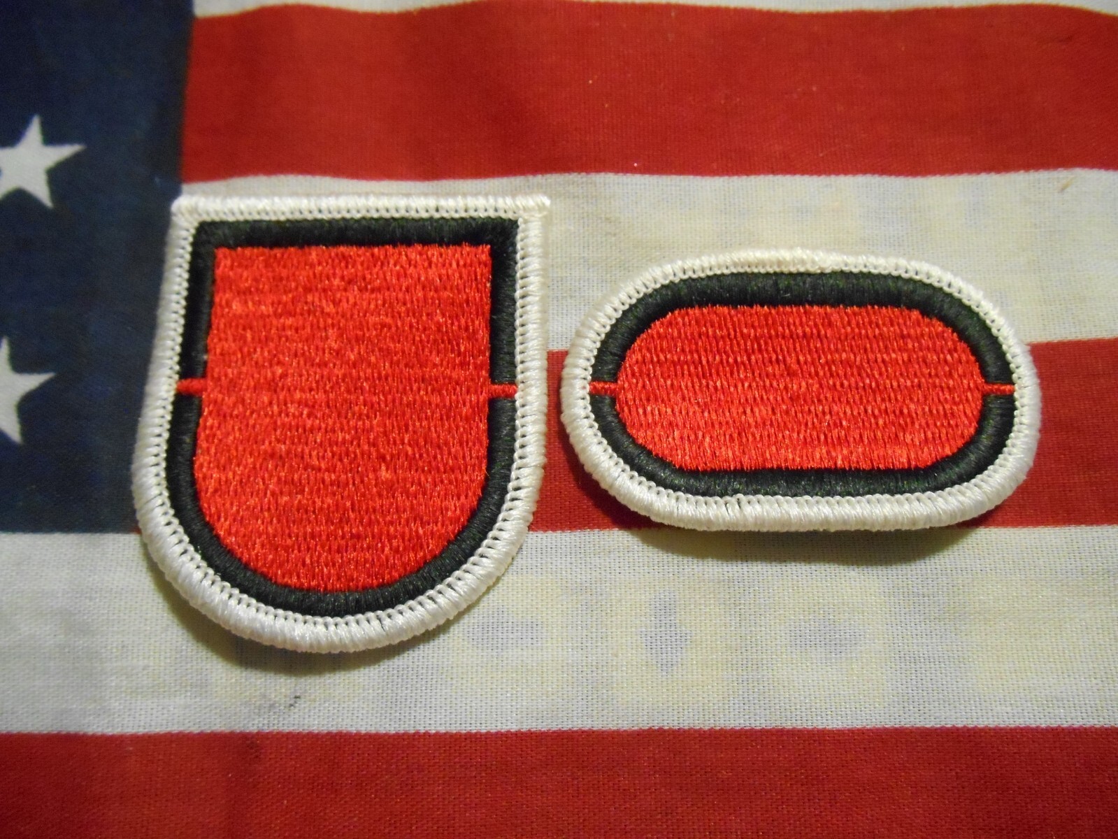 919th Engineer Company Beret Flash & Para Oval Patch m/e