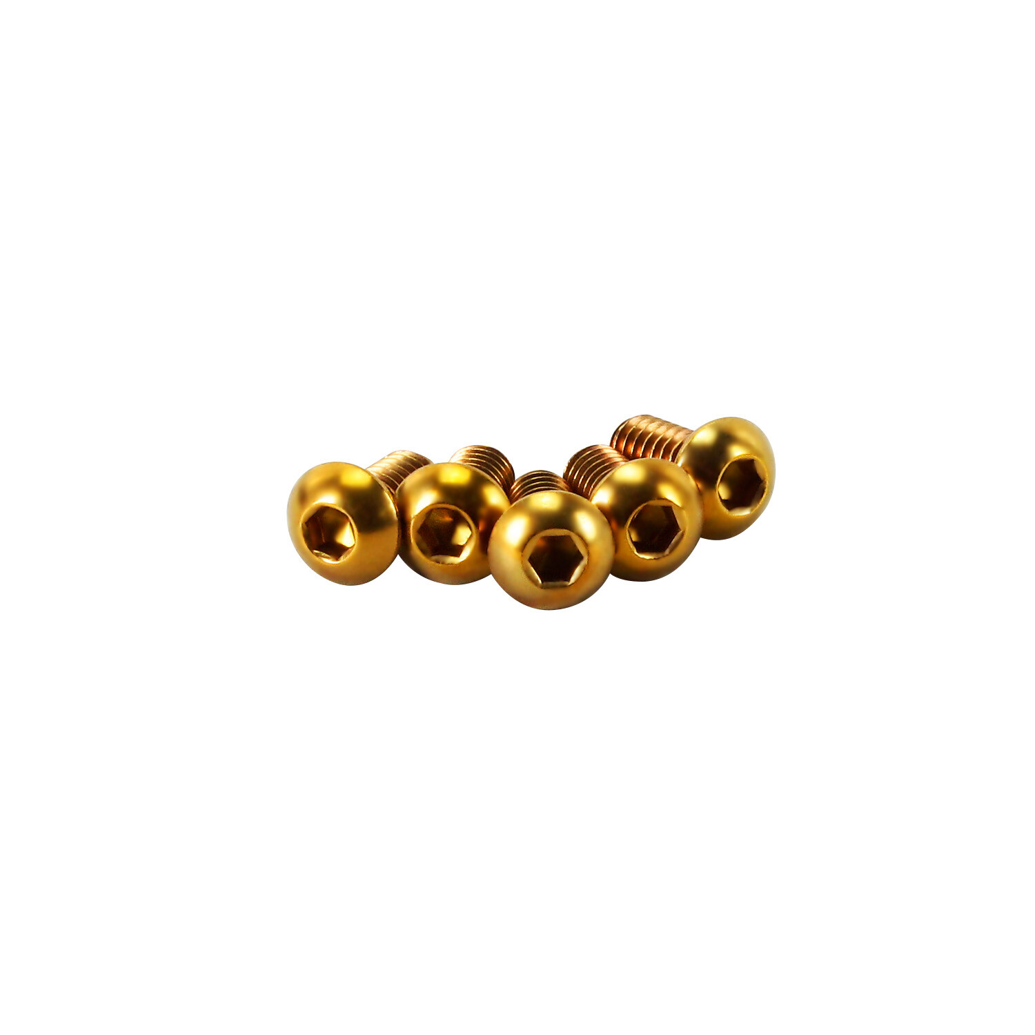 Gold 1/4"-20-  1/2" Stainless Steel Derby Cover Screws for Harley Softail Dyna