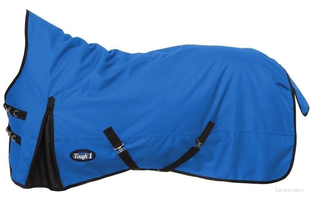 Winter Horse Turnout Blanket-High Neck-1200D-Royal Blue Size 69"-84" - 300 Grams