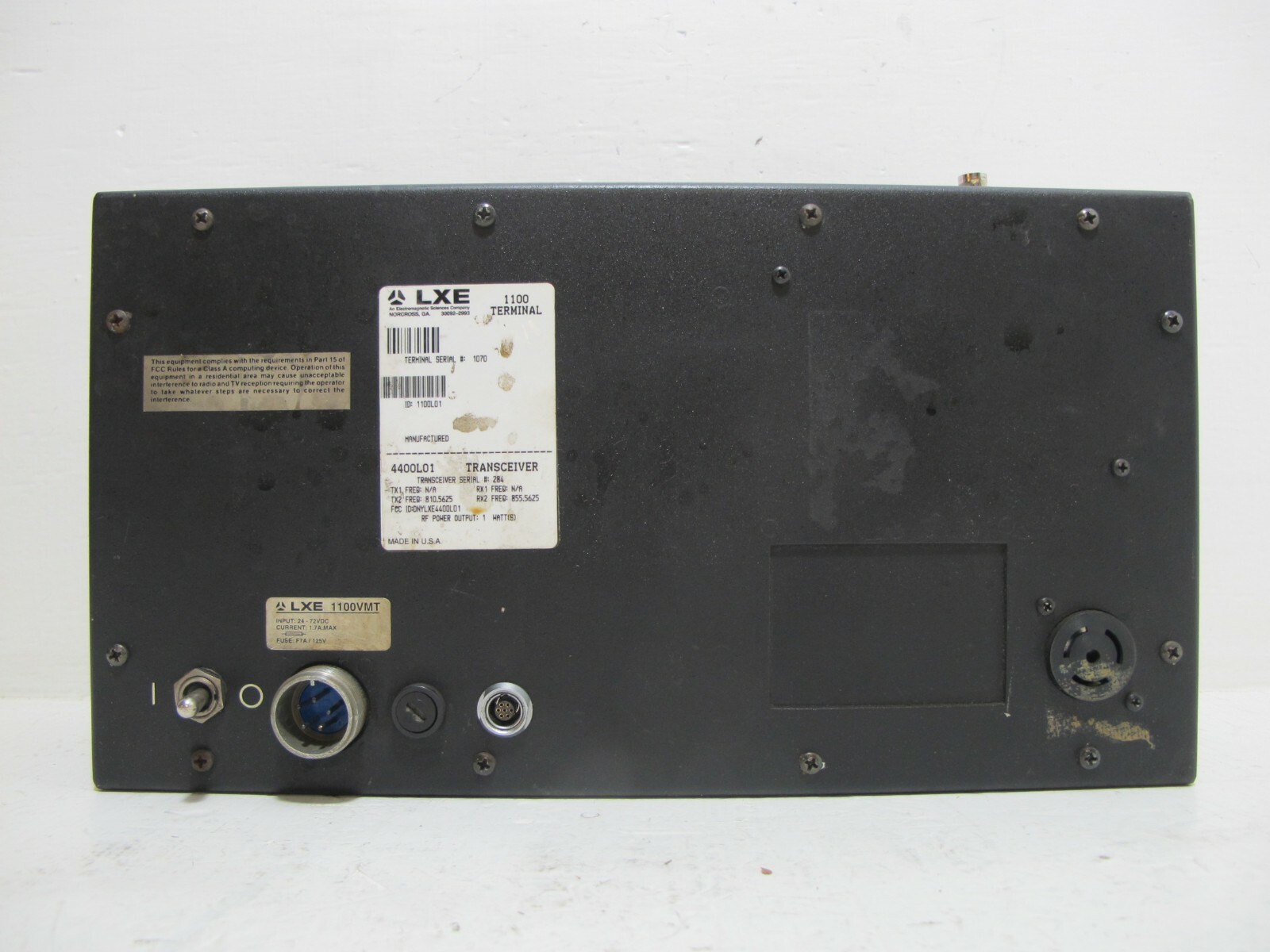 LXE 1100VMT 1100 Terminal 4400L01 Transceiver Screen Controller Interface Keypad