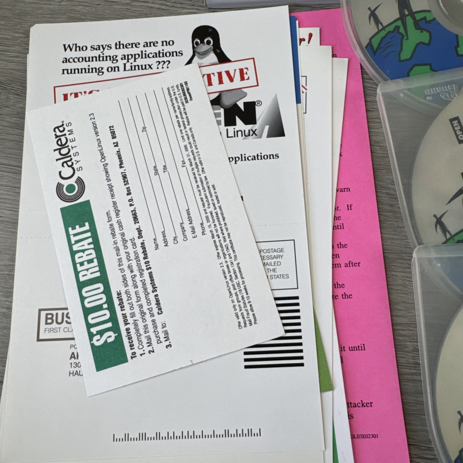 1999 Open Linux 2.3 Original Box Set Complete