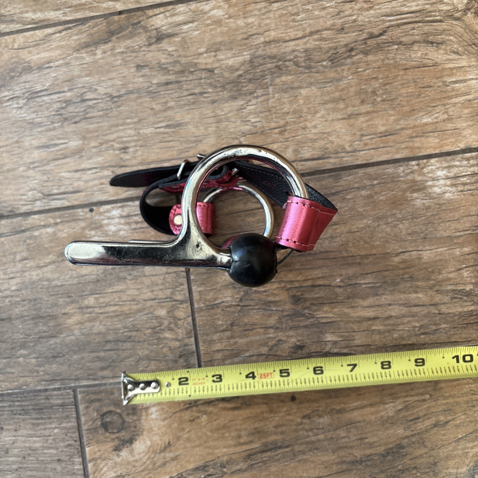 Leather Covered Pony Bit Gag Is Unused.