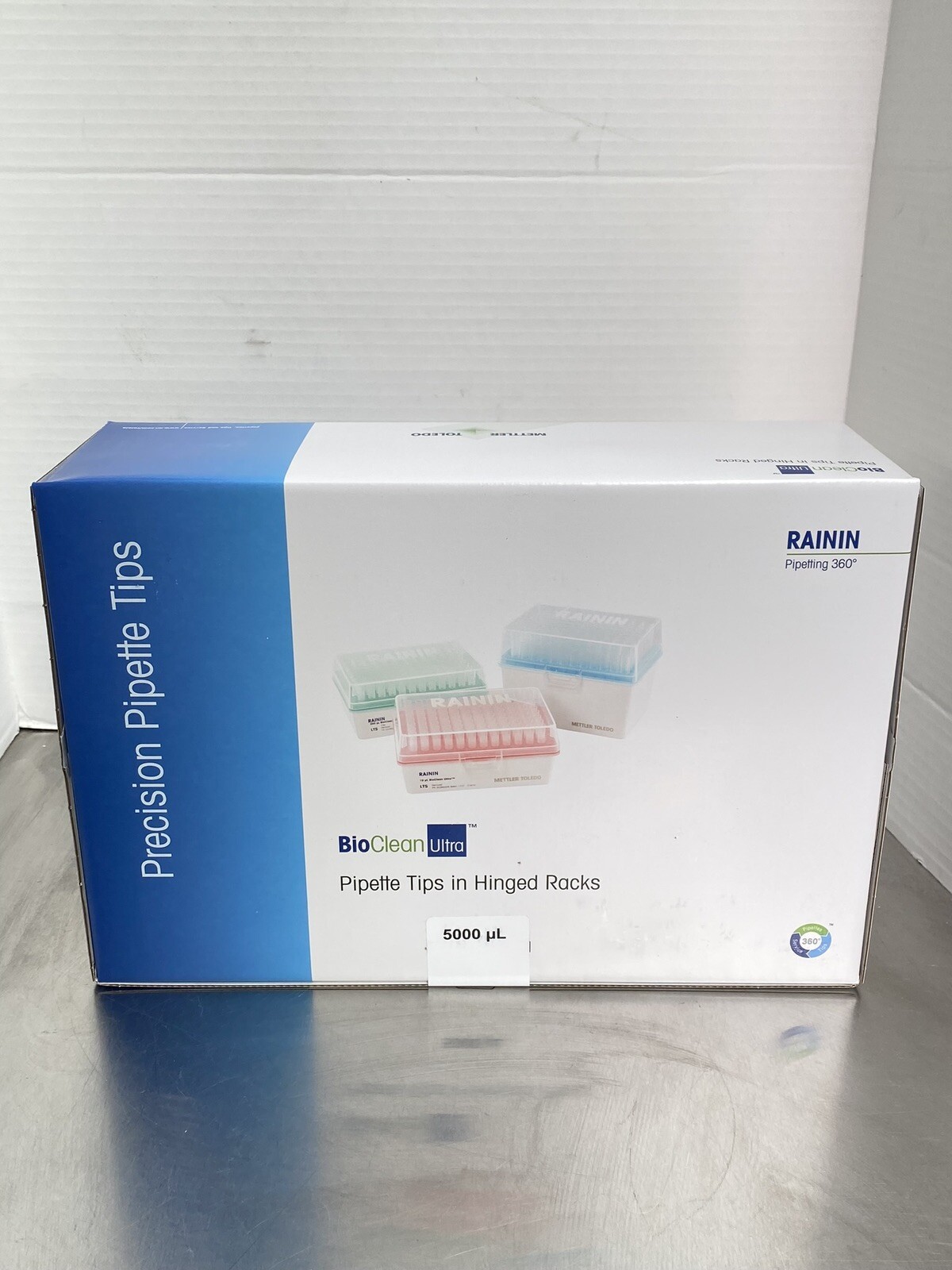 192 new Rainin 30389257 Bio Clean Ultra Precision Pipette Tips LTS 5000uL