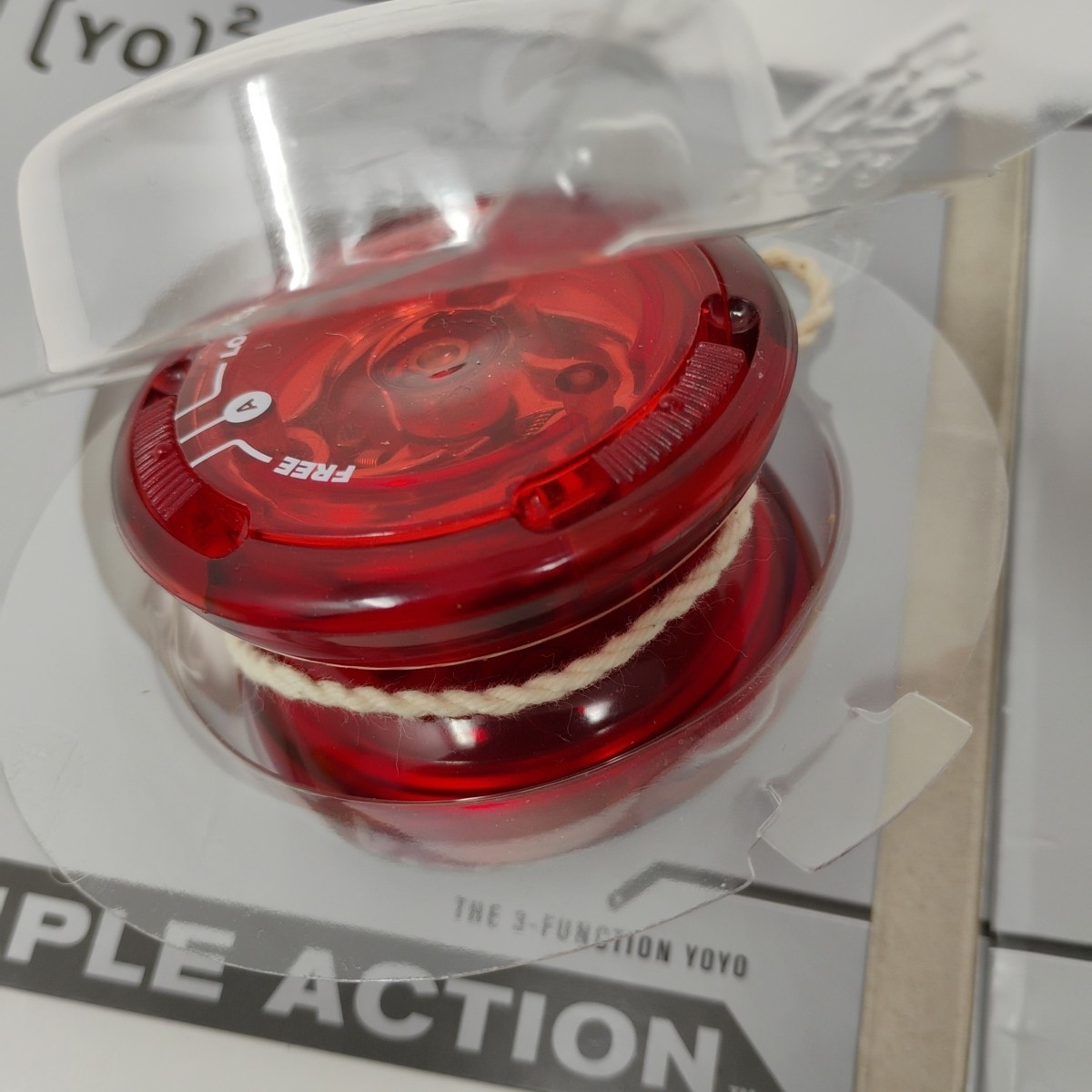 Yo2 Triple Action Mechanical Yo-Yo 2008 Active People Red Fixed Axle Auto Return