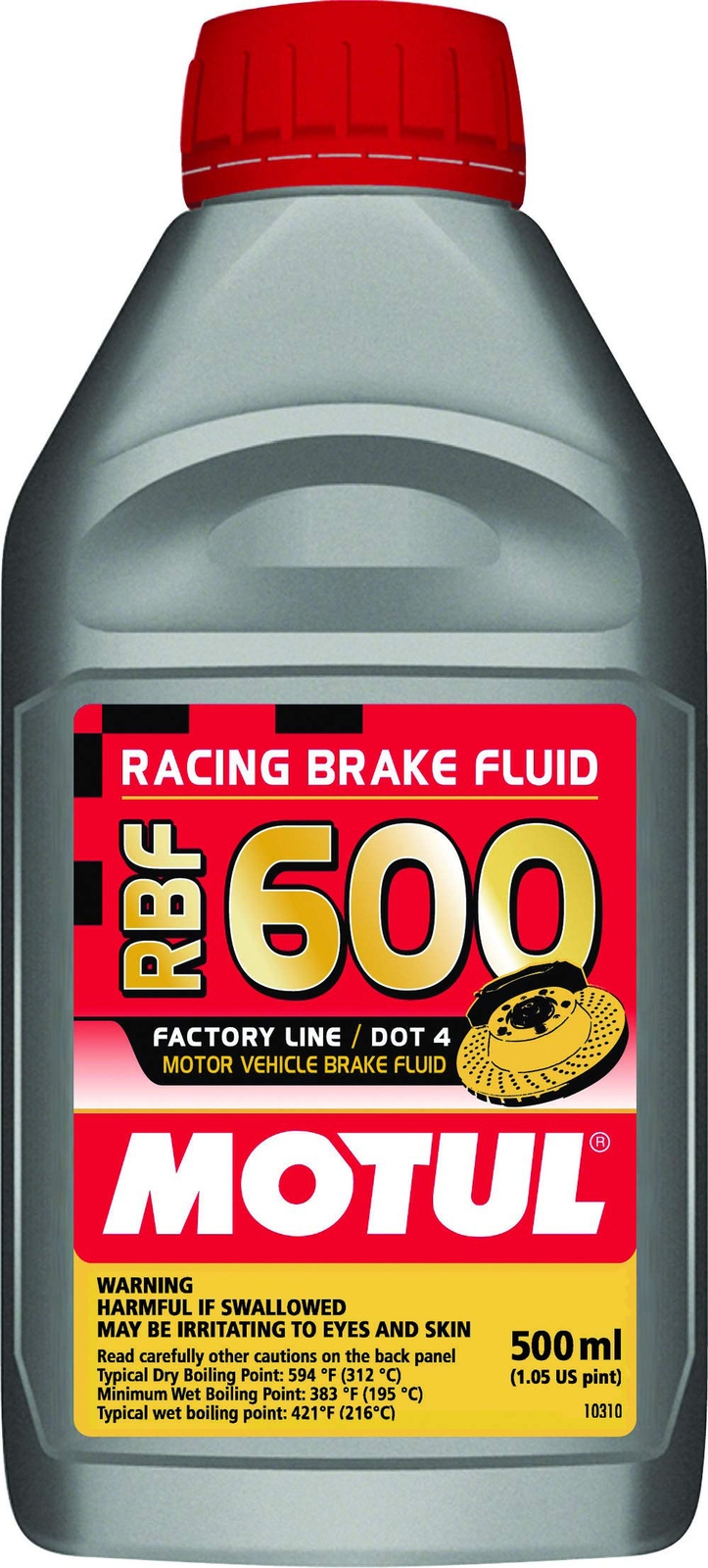 Motul MTL100949 8068HL RBF 600 Factory Line Dot-4 100 Percent Synthetic Racin...