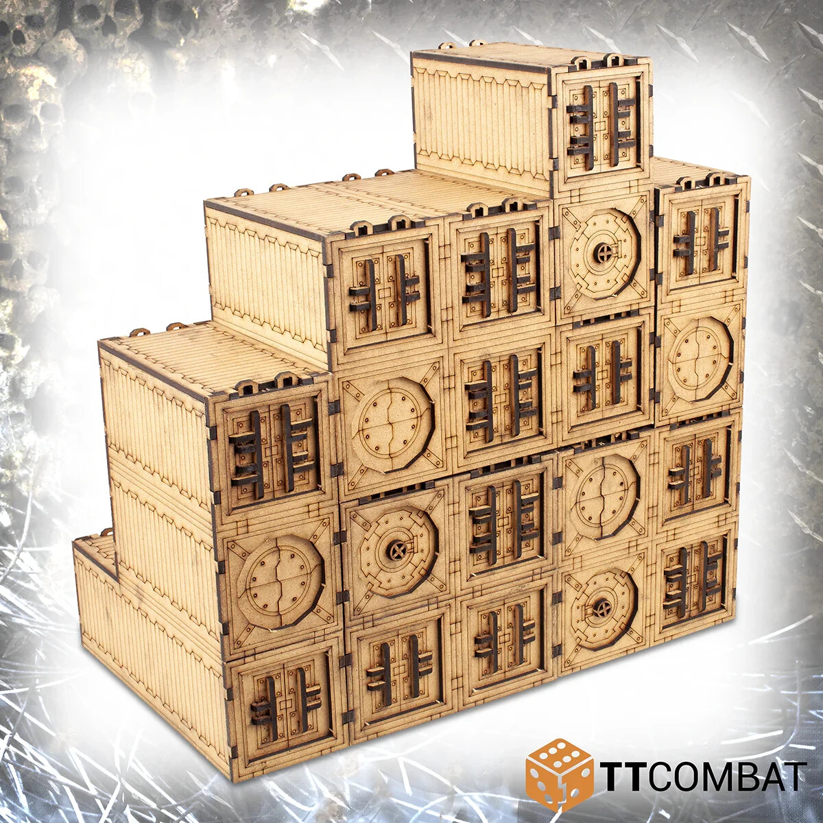 TTCombat TTSCW-SFG-166 Goliath Container Wall (Sci-Fi Gothic) Terrain Kit