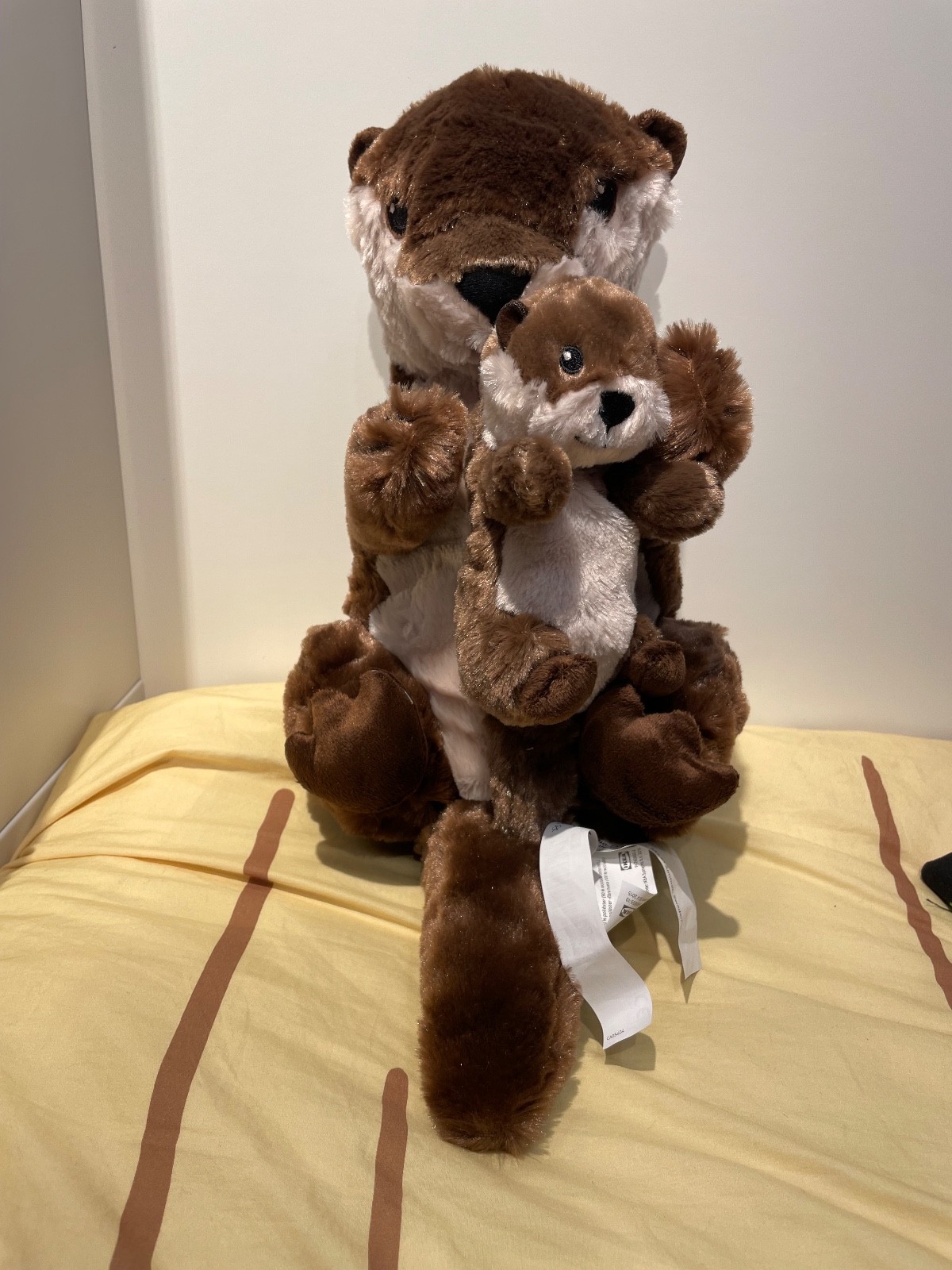SKOGSDUVA Otter with Baby Plush - 17.75" - NEW - 105.769.02 - FREE SHIPPING