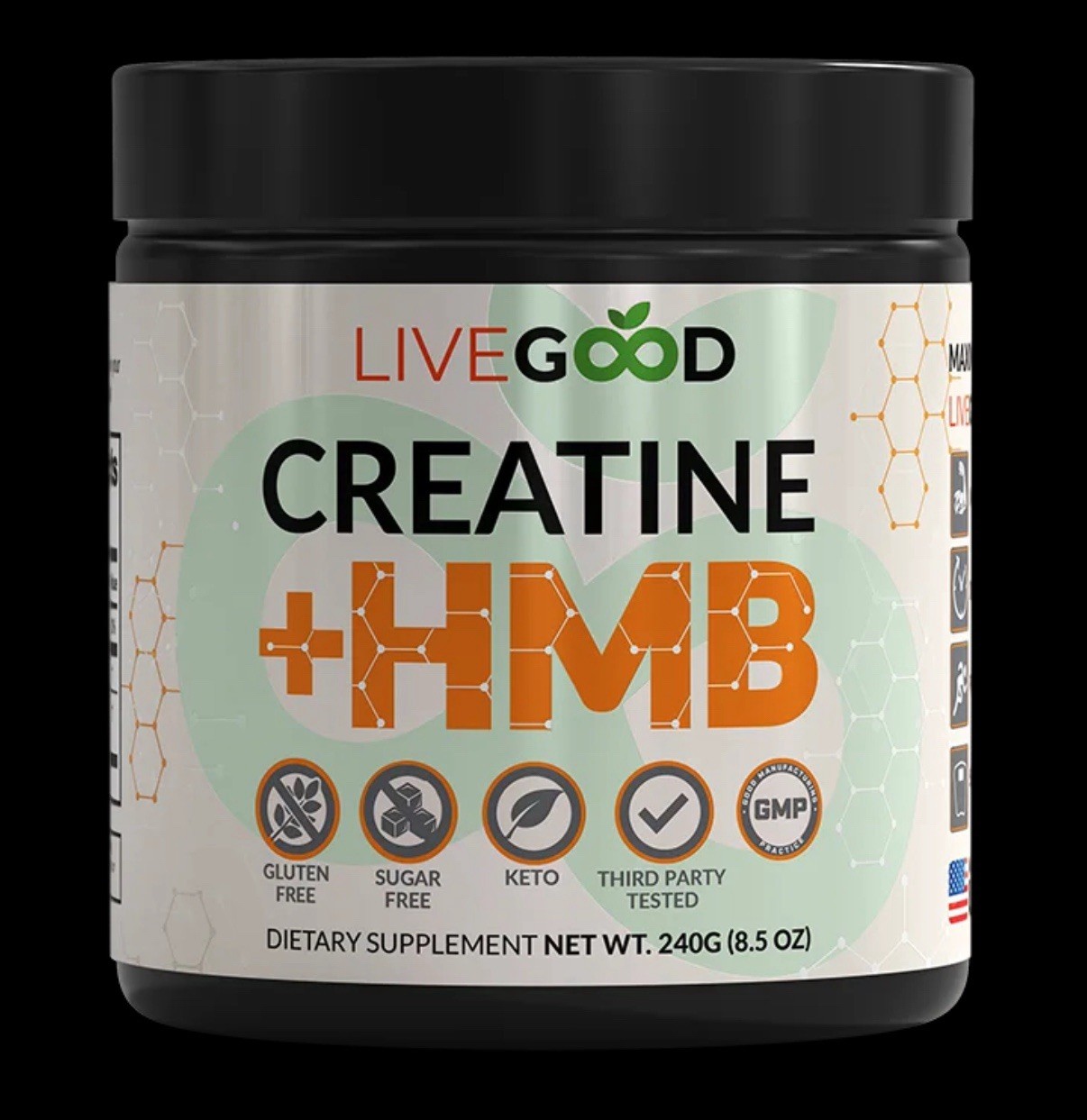 LiveGood Ultimate Performance Trio: Whey protein, Creatine, Essential Aminos
