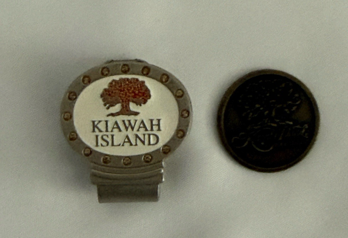 Kiawah Island Golf Resort Coin Golf Marker W/Hat Clip - Kiawah Island, SC