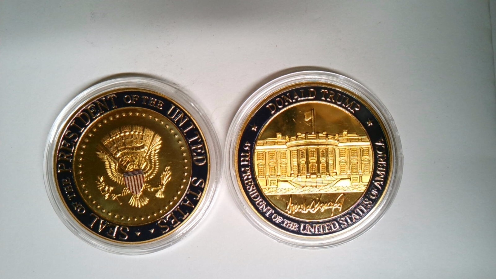 CHALLENGE COIN DONALD TRUMP 45TH PREIDENT OF THE UNITED STATES AWESOME DETAIL