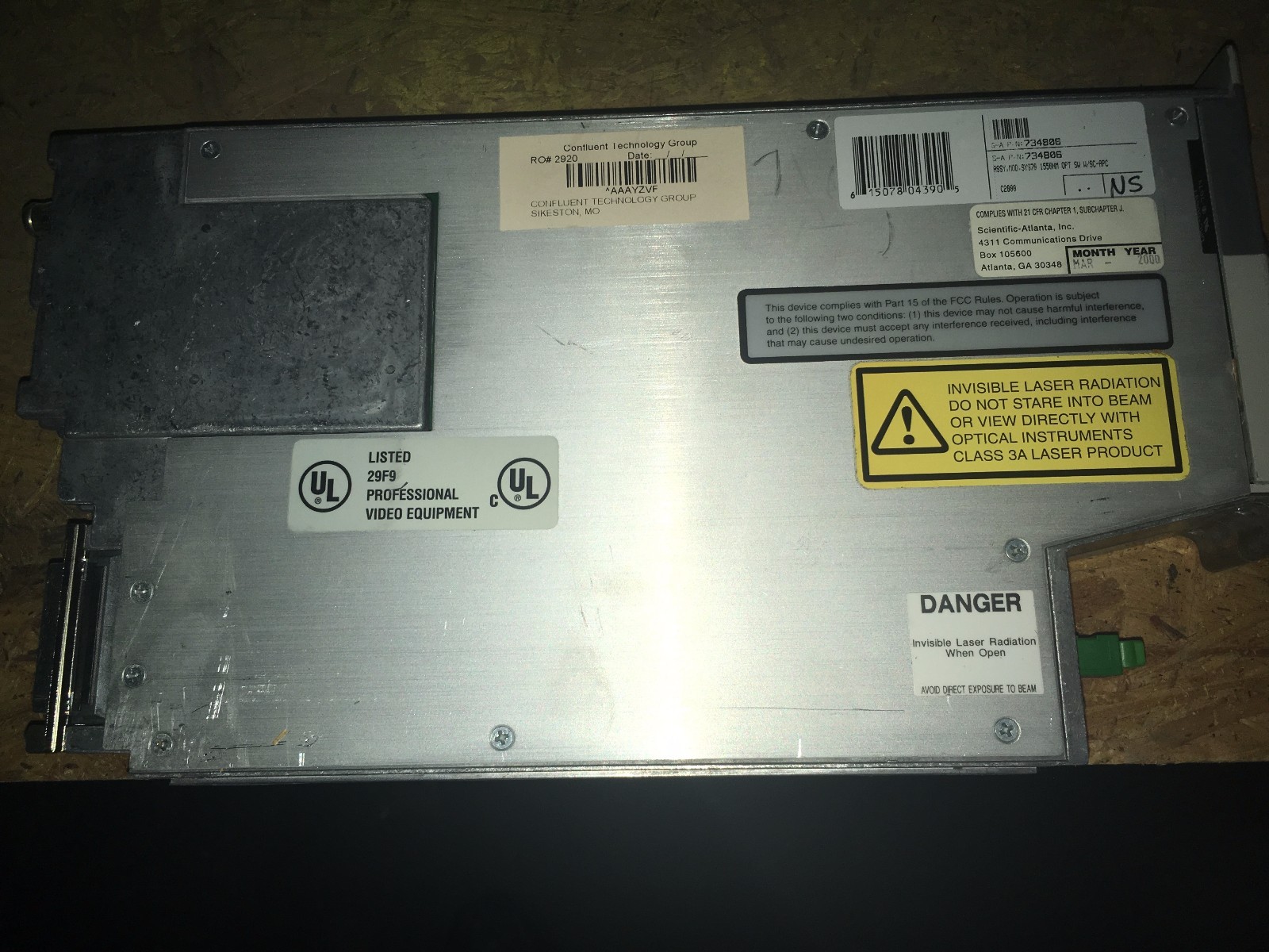 Scientific Atlanta Prisma Model 6474-15 Optical Switch