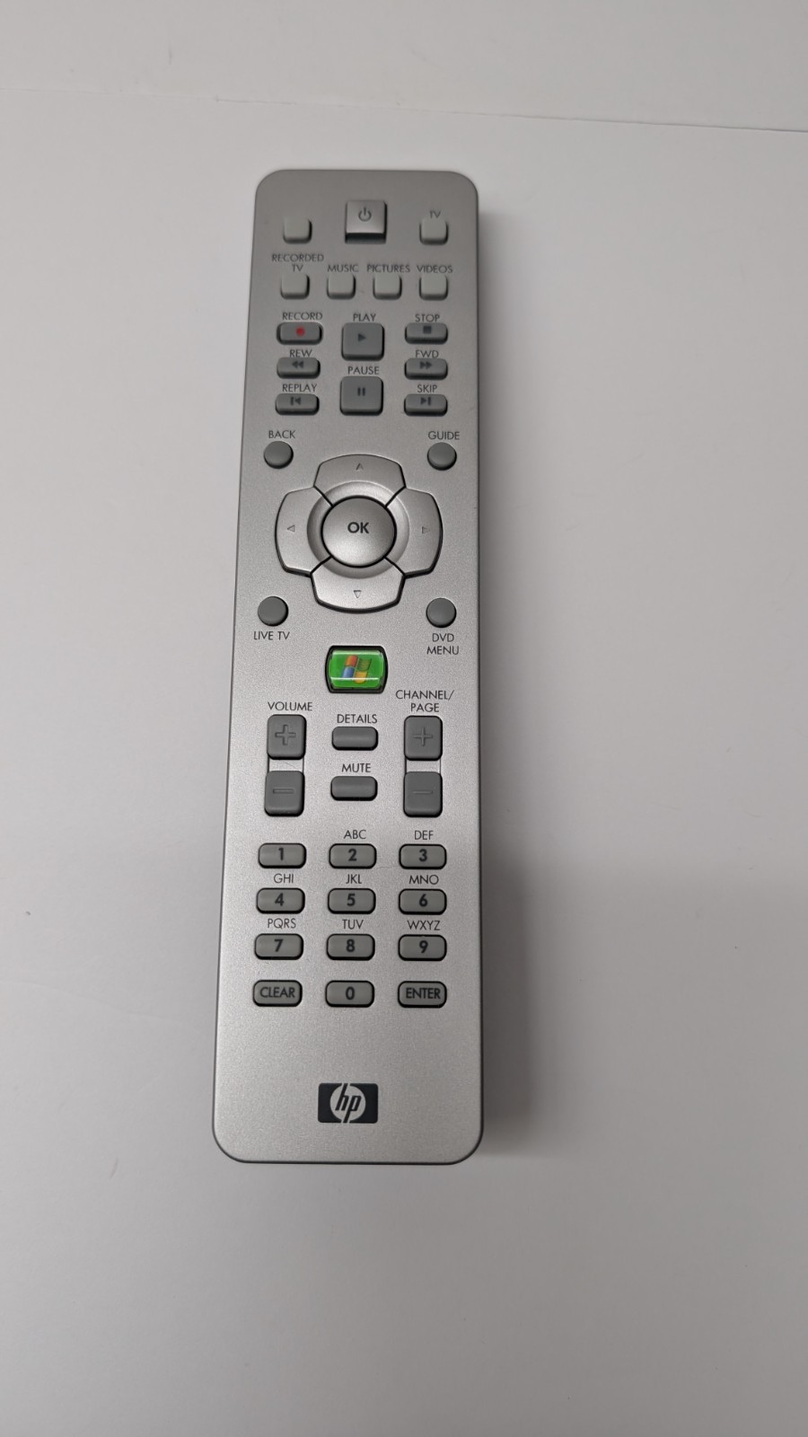 HP MCE Media Center IR RC6 Remote  RC1314401/00 For Windows 7 Vista NUC TESTED