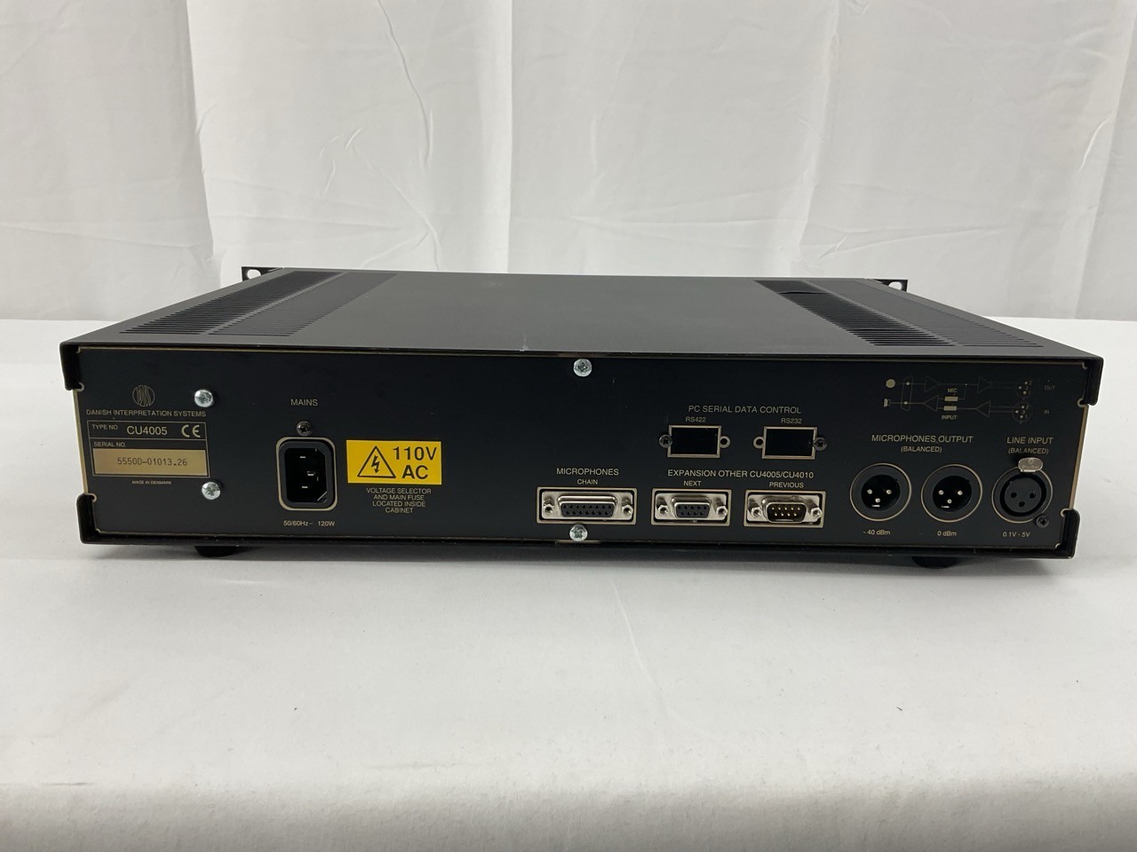 Danish DIS CU4005 Central Unit Conference System Interpretation Audio Control