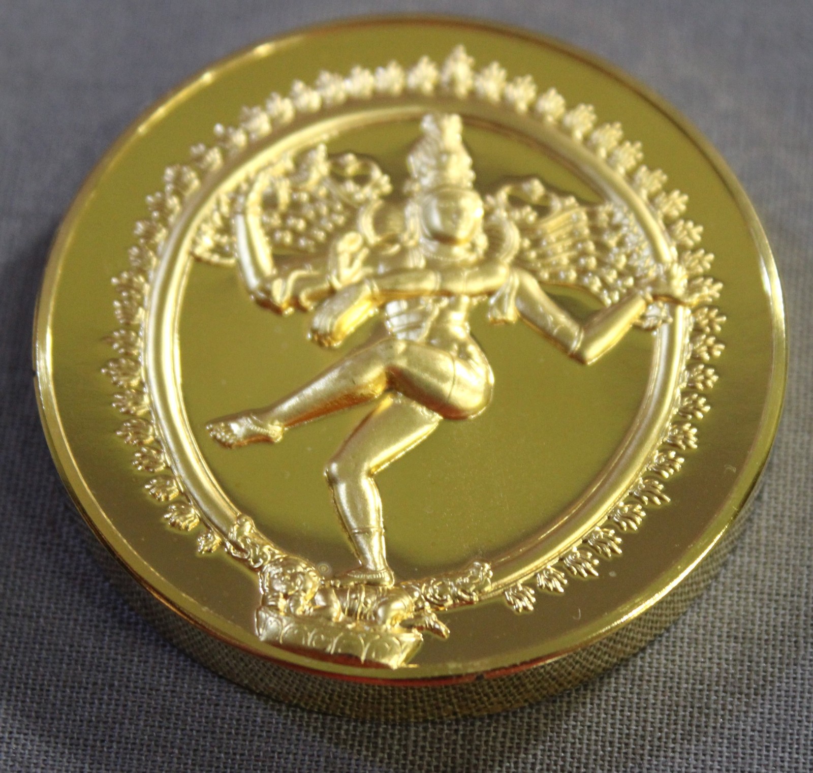 Shiva As Nataraia 13th-14th Century ~ Franklin Mint Sculptures Of The World Coin