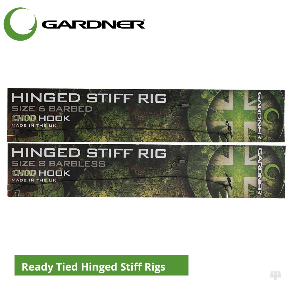 Gardner Tackle Ready Tied Hinged Stiff Rigs - Carp Pop Up Rig Coarse Fishing