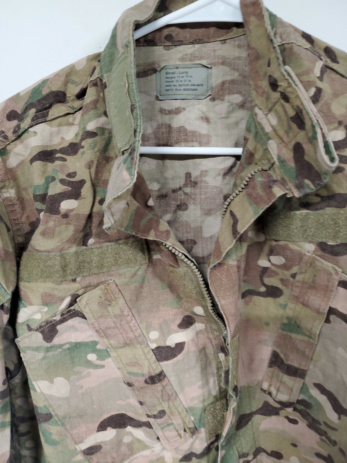 U.S. fire resistant ARMY MILITARY USGI MULTICAM small long top jacket