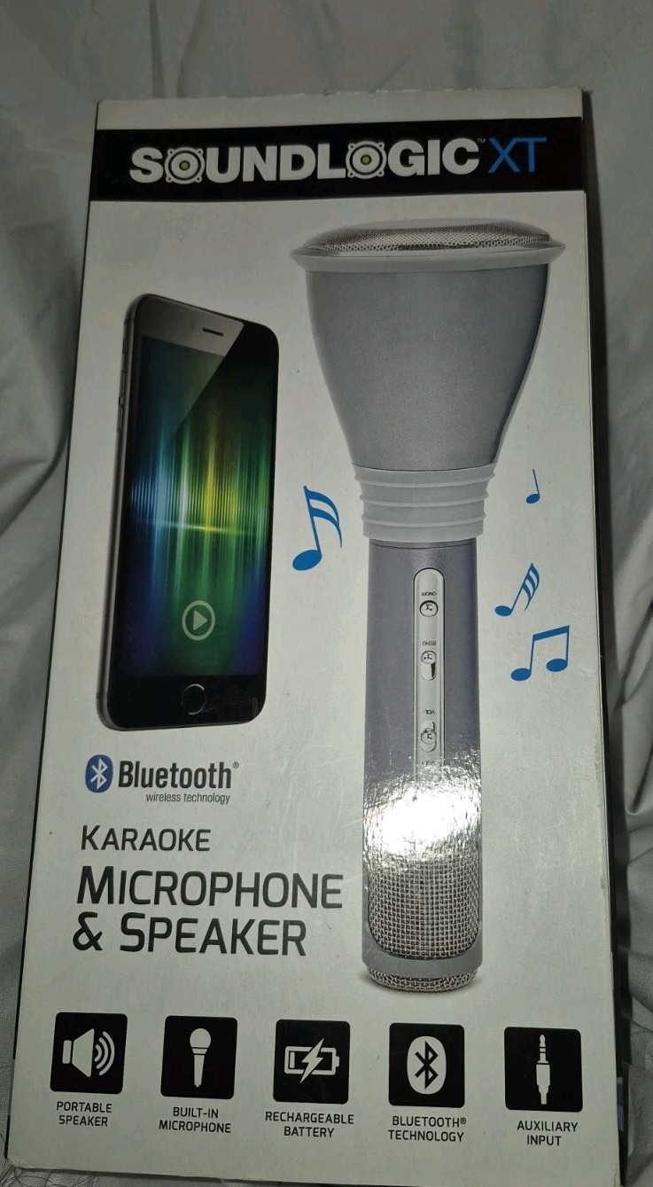 Soundlogic XT Bluetooth Karaoke Microphone Speaker Rechargeable
