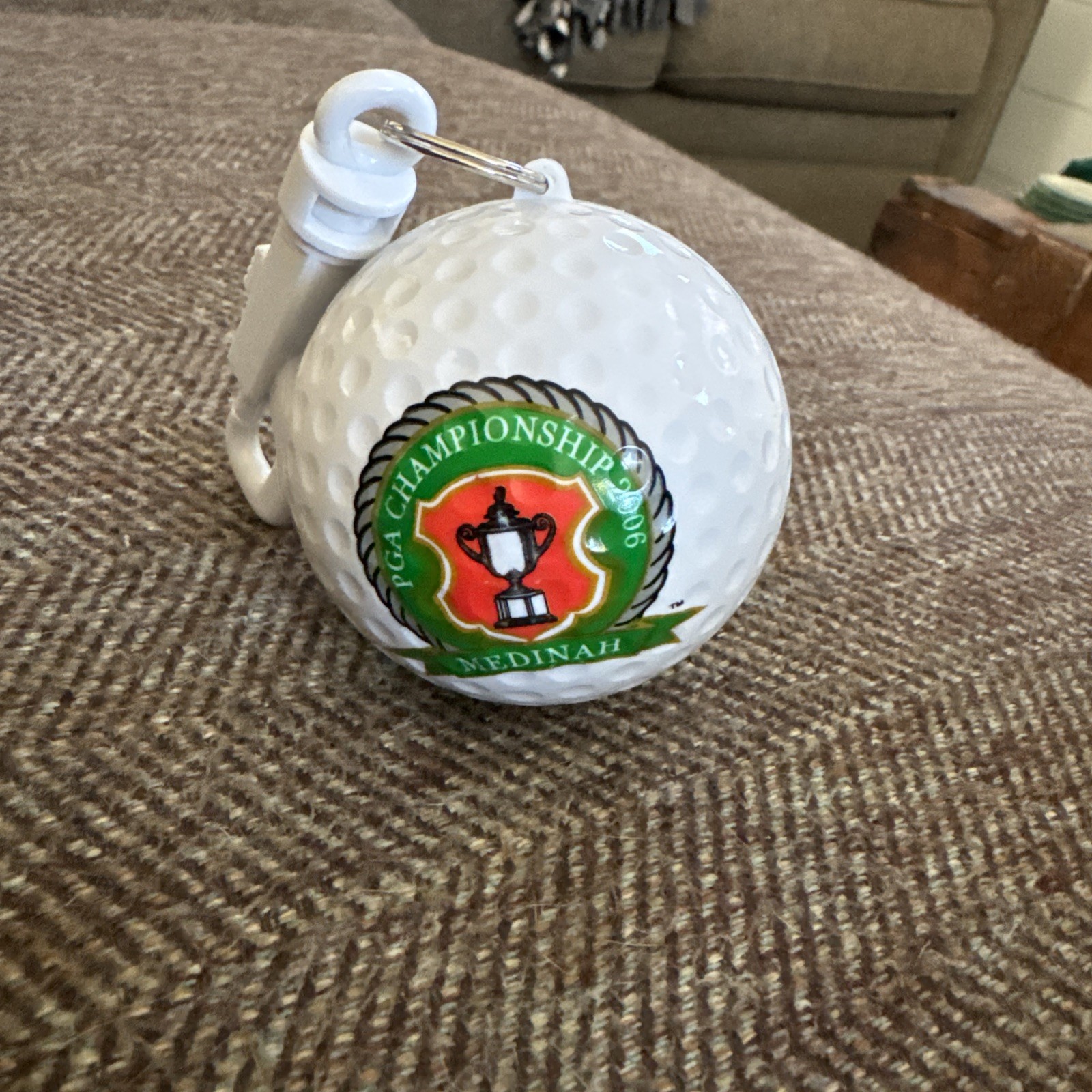 2006 PGA Championship Souvenir Keychain Bag Clip Poncho Ball Medinah IL