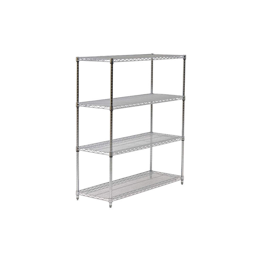 GRAINGER APPROVED 45VY42 Wire Shlv Unit,Cap:600 lb,24inx54inx72in 45VY42