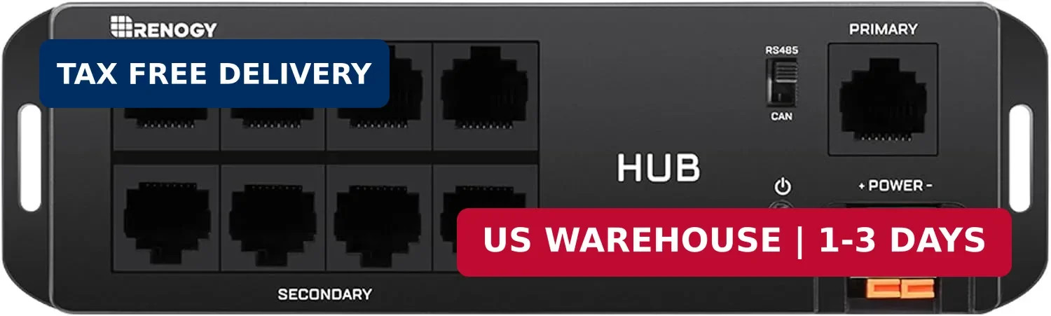 Renogy Bluetooth Hub RJ45 Communication Port Wirelessly Monitor Multiple Devices