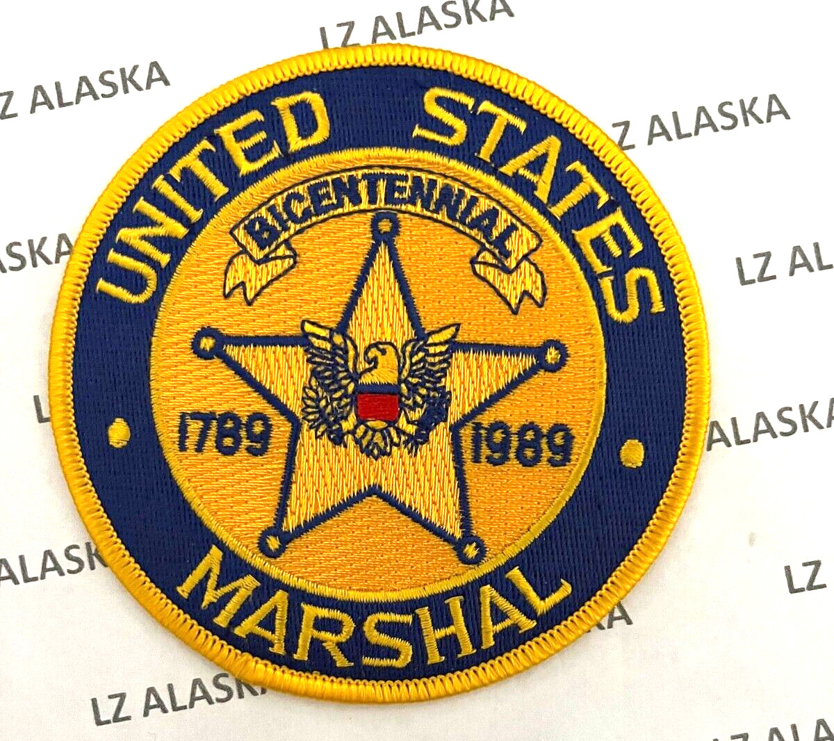 US MARSHAL BICENTENNIAL 1789 - 1989 PATCH (PD3)