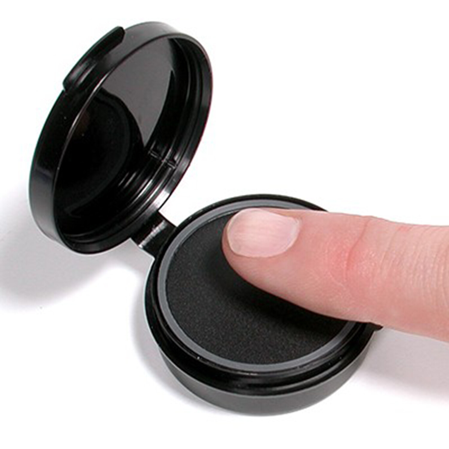 Fingerprint Pad 9094 Round 1.75" Dia. Black Ink