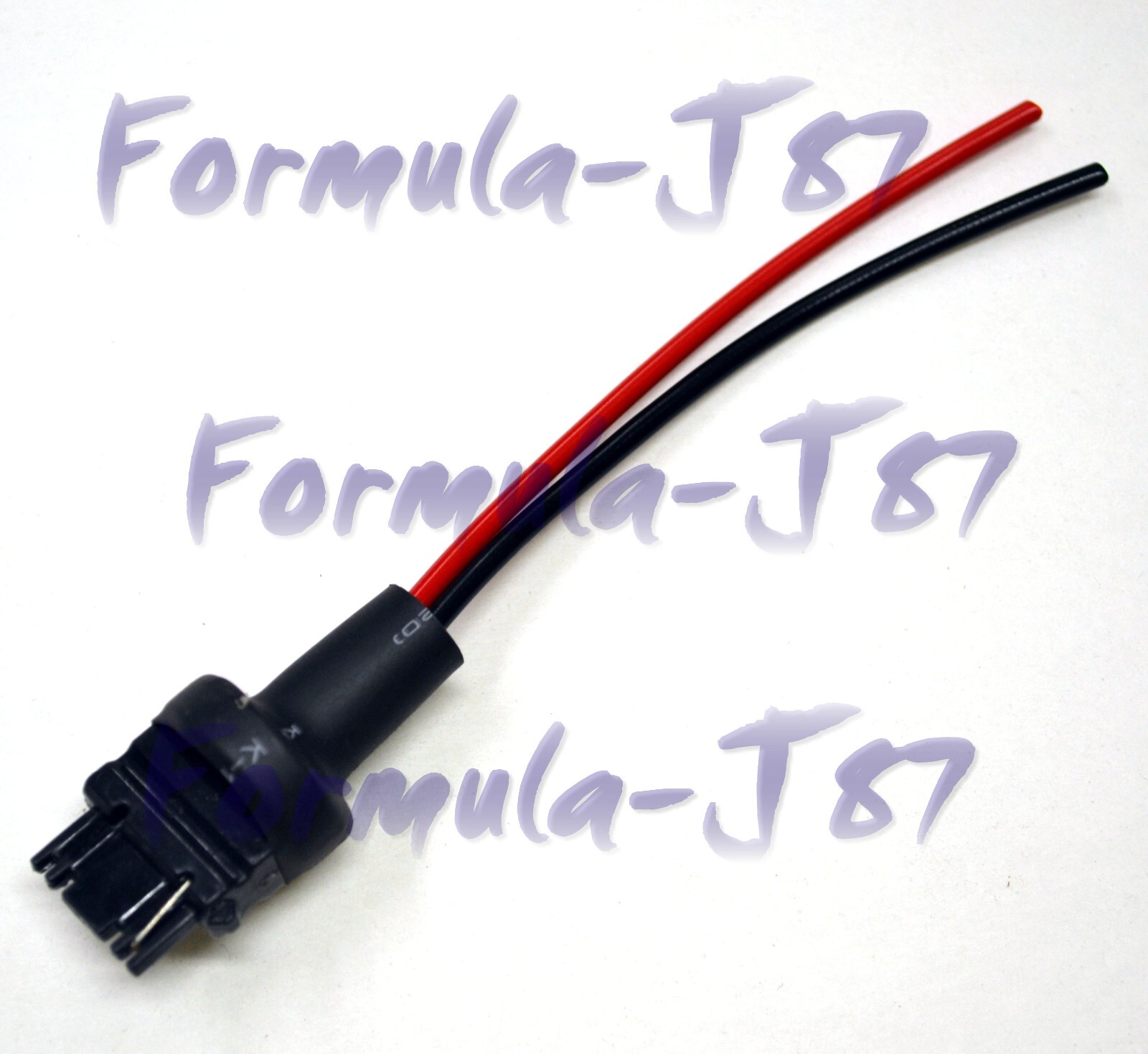 Pigtail Wire Male Socket 3156 T25 Two Harness Cable Back Up Reverse Lamp Plug