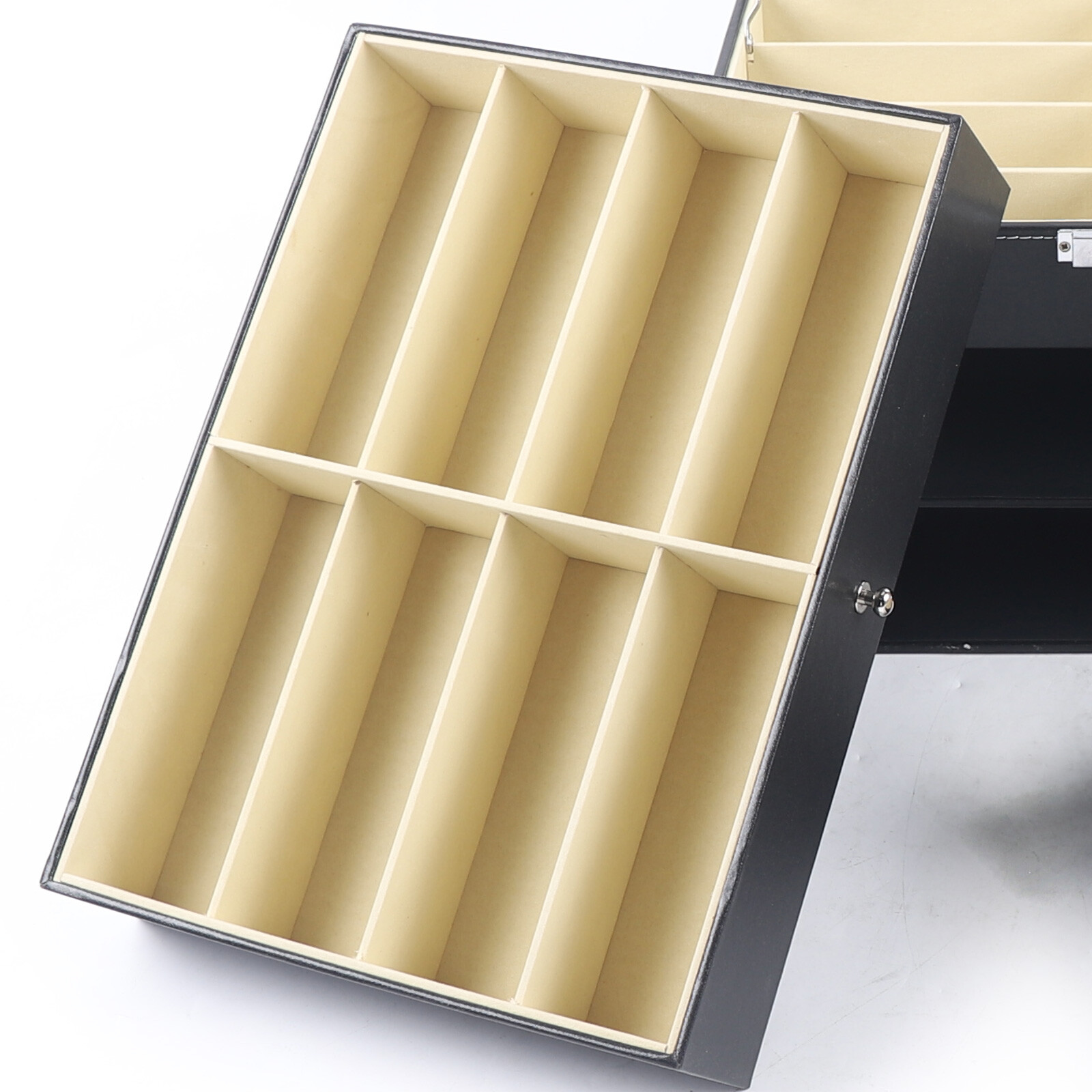 24 Slots Glasses Box Display Storage Case Organizer Leather For Sunglasses
